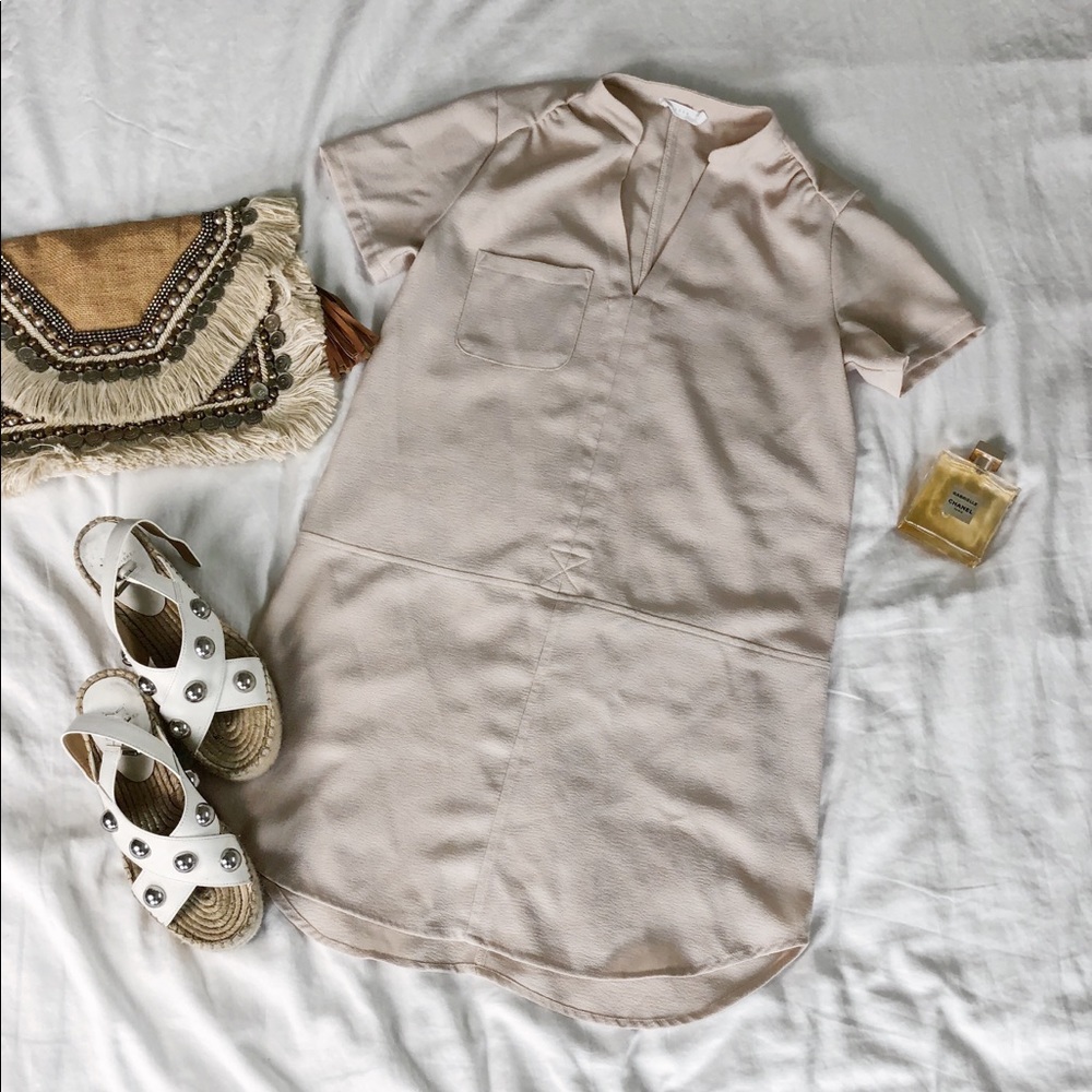 Blush Shift Dress